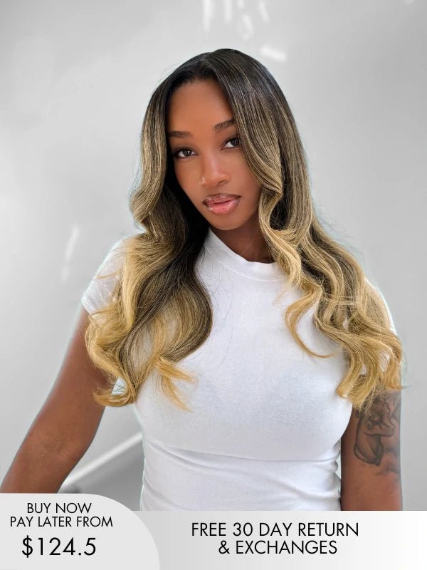 blonde lace front wig