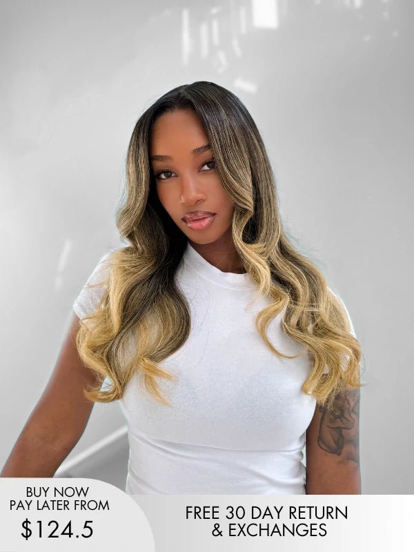 blonde lace front wig