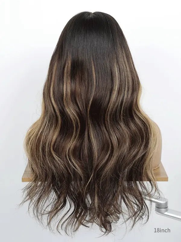 brown hair with blonde highlights