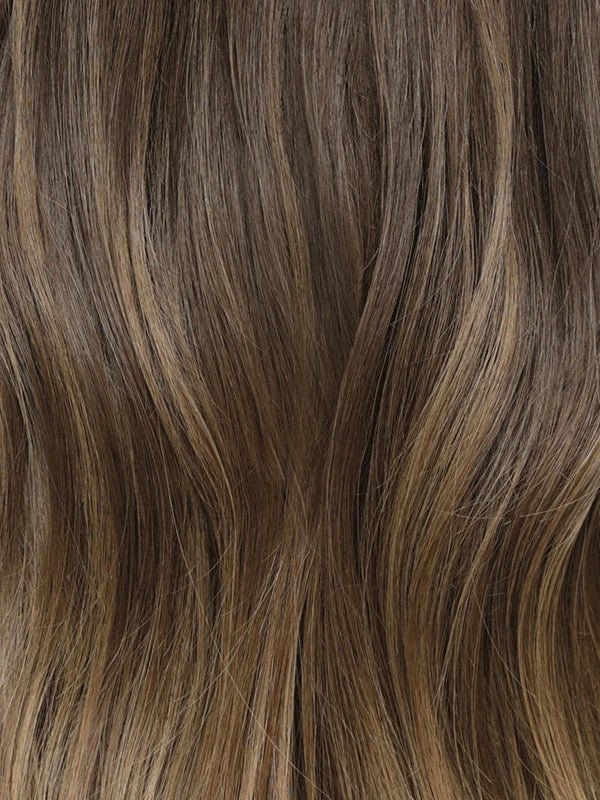 brown hair with caramel highlights