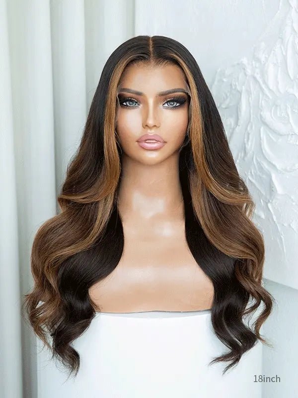 brown lace front wig