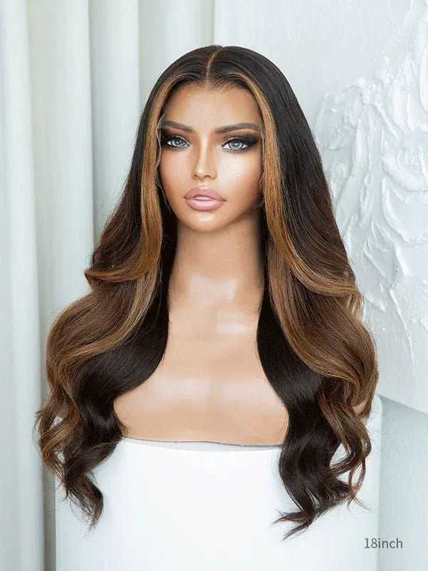 brown lace front wig