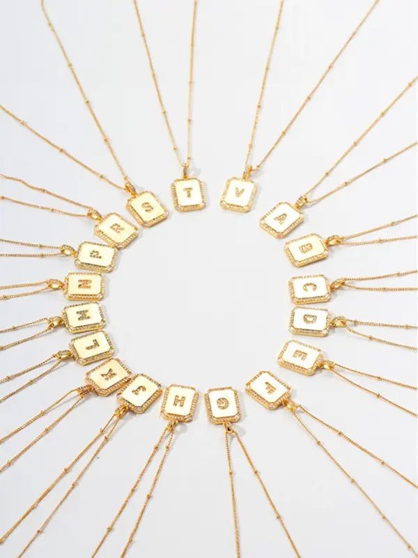 Golden Initial Necklace