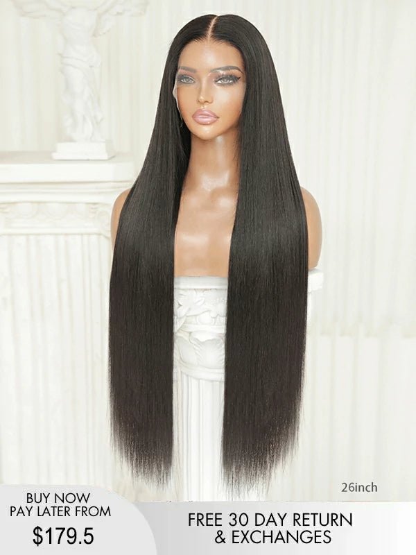 long black hair wig